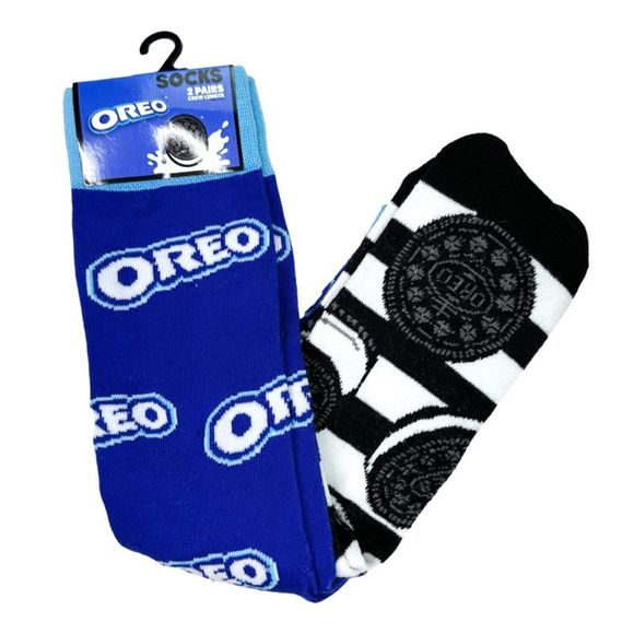 Odd Sox Oreo Crew Socks - 2 Pairs - Picture 1 of 5